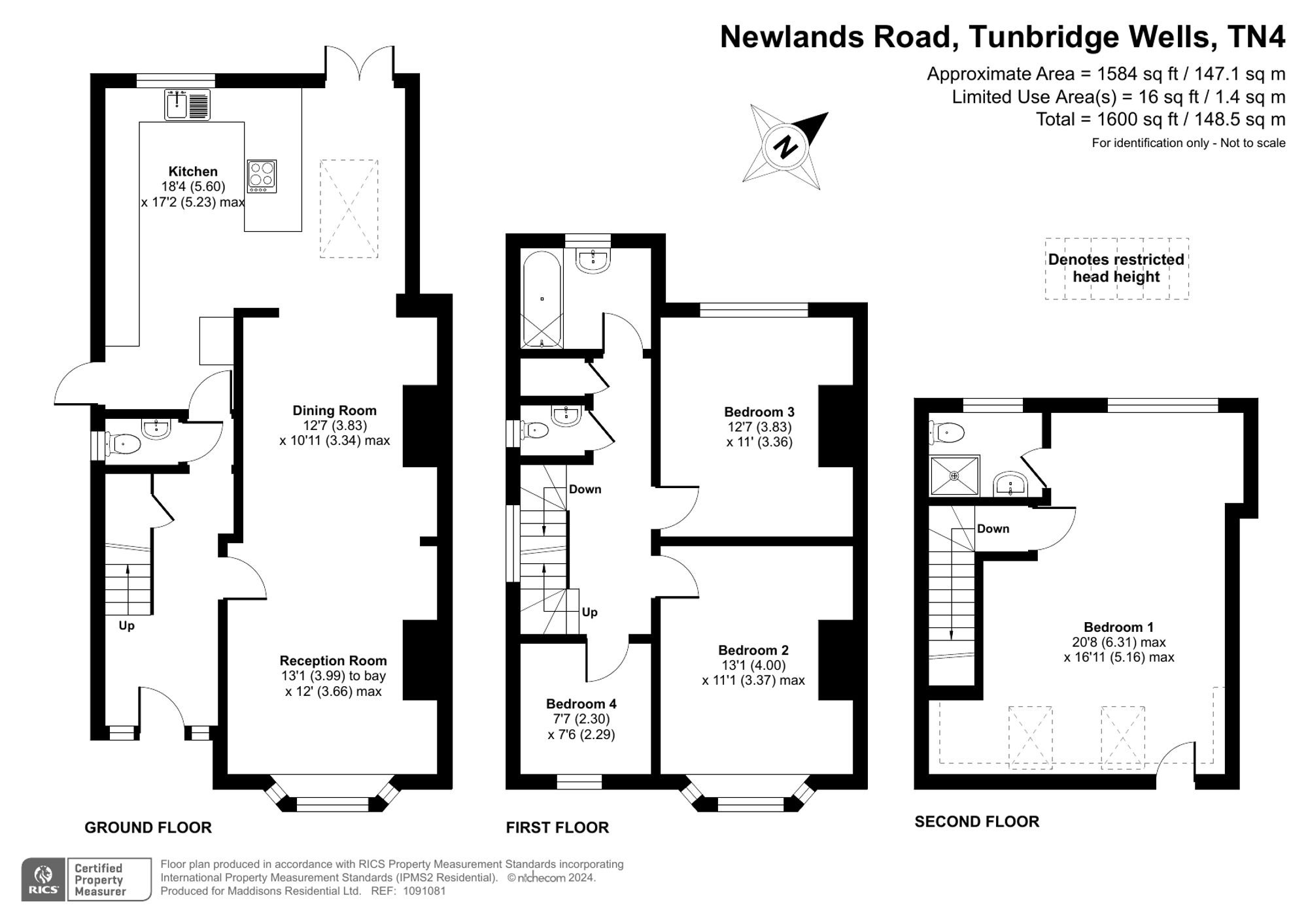 4 bedroom House for sale in Newlands Road, Tunbridge Wells Maddisons