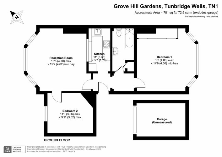 2 bedroom Flat for sale in Grove Hill Gardens, Tunbridge Wells